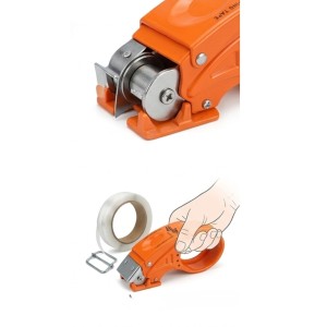 Tape Dispenser Tabletop for Home, Office, School & Industrial Use | Multipurpose Plastic Tape Cutter with Steel Blade | Includes 1 Extra Free Steel Blade Cutter
