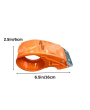 Tape Dispenser Tabletop for Home, Office, School & Industrial Use | Multipurpose Plastic Tape Cutter with Steel Blade | Includes 1 Extra Free Steel Blade Cutter