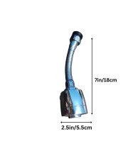 Turbo Flex 360Â° Flexible Faucet Sprayer Water Extender for Kitchen & Bathroom Tap, Stainless Steel Chrome Finish, Dual Spray Mode, Swivel Aerator Nozzle, Water Saving Faucet Attachment, Silver