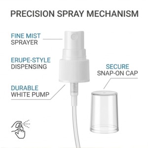Transparent Plastic Spray Bottle with Fine Mist Sprayer | Refillable Empty Spray Bottle for Sanitizer, Hair Spray, Face Mist, Cleaning & Travel Use | Lightweight Bottle for Home & Salon Use 100ml Transparent Plastic Spray Bottle with Fine Mist Sprayer | Refillable Empty Spray Bottle for Sanitizer, Hair Spray, Face Mist, Cleaning & Travel Use | Lightweight Bottle for Home & Salon Use 100ml