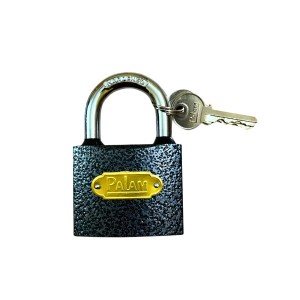 Heavy Duty Metal Padlock with 3 Keys | Durable Security Lock for Doors, Gates, Cabinets, Lockers, Luggage & Storage | Anti-Rust Iron Padlock (Pack of 1)