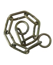 Iron Lock Golden Chain | Multipurpose Security for Gates, Cycles, Bikes | Indoor & Outdoor Use | Heavy Duty for Protection and Home Use (3 Feet)