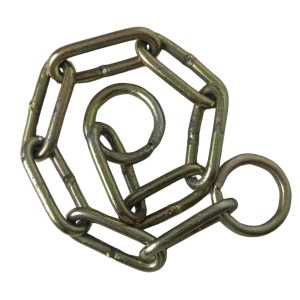 Iron Lock Golden Chain | Multipurpose Security for Gates, Cycles, Bikes | Indoor & Outdoor Use | Heavy Duty for Protection and Home Use (4 Feet)