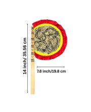 Handmade Bamboo Hand Fan (Hatpakha) â€“ Traditional Hand-Painted Handheld Fan for Cool Air, Home DÃ©cor, Festivals & Puja