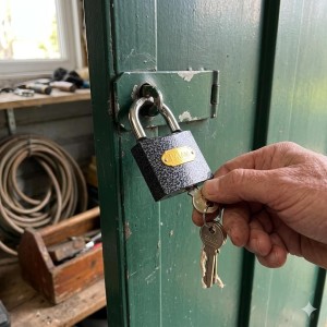 Heavy Duty Metal Padlock with 3 Keys | Durable Security Lock for Doors, Gates, Cabinets, Lockers, Luggage & Storage | Anti-Rust Iron Padlock (Pack of 1)