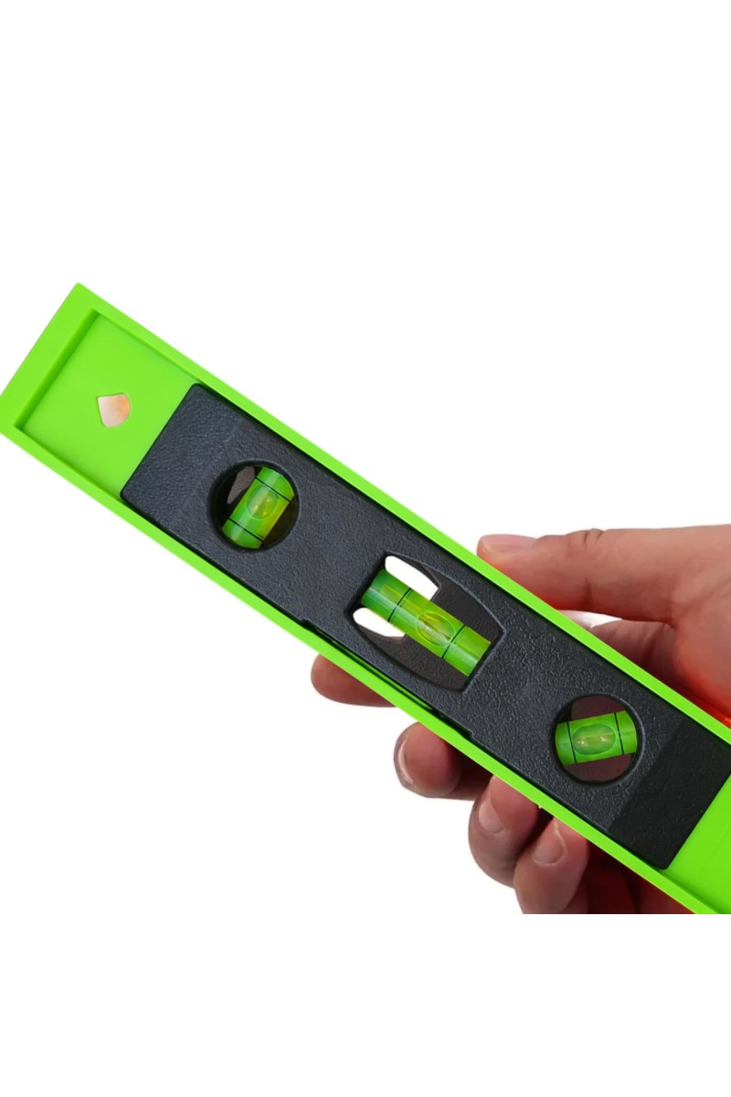 3-in-1 Magnetic Spirit Level Tool with Bubble Vials & Measuring Scale | Mini Water Level Meter for Horizontal, Vertical | Portable Leveling Tool for Home, Construction & DIY Project