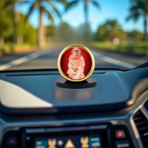 Car Dashboard/Table Top Sree Narayana Guru Metal Golden Photo Stand 2x2 Inches, Compact & Stylish Spiritual Display For Car, Home & Office (Pack Of 1) (F24560) Car Dashboard/Table Top Sree Narayana Guru Metal Golden Photo Stand 2x2 Inches, Compact & Stylish Spiritual Display For Car, Home & Office (Pack Of 1) (F24560)