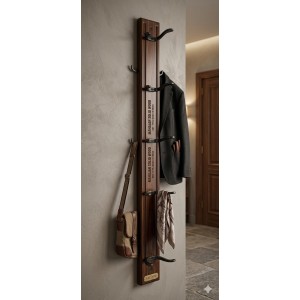 Wall Mounted Clothes Hanger Rack with 6 Hooks | Heavy Duty Metal Wall Hanger for Clothes, Towels, Bags, Keys & Accessories | Space Saving Wall Organizer for Home, Bedroom, Bathroom & Office Wall Mounted Clothes Hanger Rack with 6 Hooks | Heavy Duty Metal Wall Hanger for Clothes, Towels, Bags, Keys & Accessories | Space Saving Wall Organizer for Home, Bedroom, Bathroom & Office