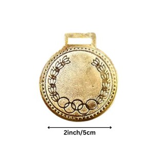 Gold Winner Medal for Sports & Competitions | Metallic Award Medal for School, Event, Games & Achievement Ceremony | Gold Finish Hanging Medal for Kids & Adults (Pack of 3) Gold Winner Medal for Sports & Competitions | Metallic Award Medal for School, Event, Games & Achievement Ceremony | Gold Finish Hanging Medal for Kids & Adults (Pack of 3)