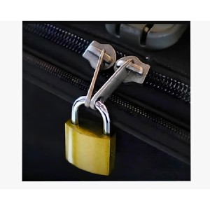 Brass Padlock with Keys | Heavy Duty Metal Security Lock for Doors, Gates, Cabinets, Lockers, Luggage & Storage | Durable Anti-Rust Safety Padlock with 3 Keys (Pack of 1)