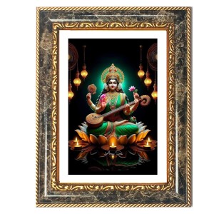 Lakshmi Decorative Photo Frame With White Mount | Premium Wall & Tabletop Picture Frame | Home, Office & Temple Decoration | 8x12 Inch (Pack Of 1) (F31506) Lakshmi Decorative Photo Frame With White Mount | Premium Wall & Tabletop Picture Frame | Home, Office & Temple Decoration | 8x12 Inch (Pack Of 1) (F31506)