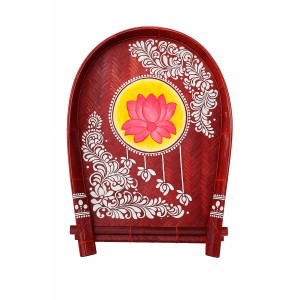 Handmade Bamboo Wedding Kulo for Bengali Boron & Khoi Dan | Traditional Hand-Painted Bamboo Kulo Tray for Wedding, Puja Decoration & Rituals | Eco-Friendly Handmade Bamboo Wedding Kulo for Bengali Boron & Khoi Dan | Traditional Hand-Painted Bamboo Kulo Tray for Wedding, Puja Decoration & Rituals | Eco-Friendly