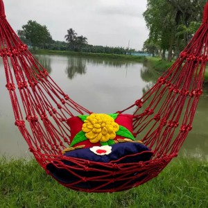 Handcrafted Nylon Rope Hammock Swing Hanging Net Mesh Sleeping Bed for Kids Handcrafted Nylon Rope Hammock Swing Hanging Net Mesh Sleeping Bed for Kids