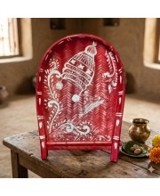 Handicrafts Bamboo Kulo Tray â€“ Handmade & Hand-Painted Soop/Kulo Basket with Traditional Art Design | DecorativeTray for Puja, Wedding Rituals, Home DÃ©cor, Storage & Gifting