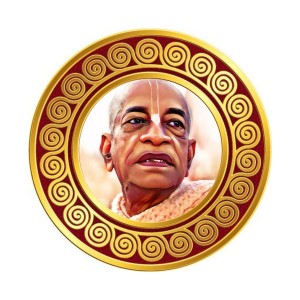 A. C. Bhaktivedanta Swami Prabhupada Fridge Magnet Wooden | Glossy Sublimation Print | 4x4 Inch | Strong Magnet Back | Decorative Magnet for Fridge, Almirah & Temple Decor (F23771)