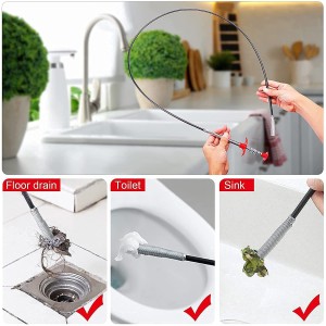 Drain Snake Clog Remover Tool | Flexible Grabber Pickup Cleaning Tool for Sink, Bathroom, Kitchen, Wash Basin & Pipe Drain Blockage Removal | Spring Wire Drain Cleaner (Pack of 1) Drain Snake Clog Remover Tool | Flexible Grabber Pickup Cleaning Tool for Sink, Bathroom, Kitchen, Wash Basin & Pipe Drain Blockage Removal | Spring Wire Drain Cleaner (Pack of 1)