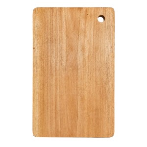 Wooden Chopping Board for Kitchen | Durable Natural Wood Cutting Board with Hanging Hole | Multipurpose Board for Cutting Vegetables, Fruits, Meat & Food Preparation | Rectangular Design (Pack of 1)