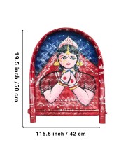 Handicrafts Bamboo Kulo Tray â€“ Handmade & Hand-Painted Bengali Bride Art Soop/Kulo Basket | Traditional Decorative Bamboo Tray for Puja, Wedding Rituals, Home DÃ©cor, Storage & Gifting