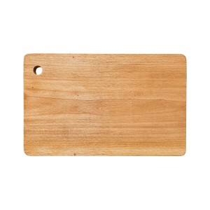 Wooden Chopping Board for Kitchen | Durable Natural Wood Cutting Board with Hanging Hole | Multipurpose Board for Cutting Vegetables, Fruits, Meat & Food Preparation | Rectangular Design (Pack of 1)