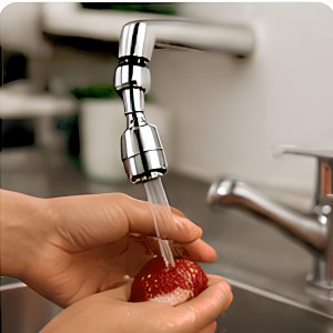 Turbo Flex 360° Flexible Faucet Sprayer Water Extender for Kitchen & Bathroom Tap, Stainless Steel Chrome Finish, Dual Spray Mode, Swivel Aerator Nozzle, Water Saving Faucet Attachment, Silver Turbo Flex 360° Flexible Faucet Sprayer Water Extender for Kitchen & Bathroom Tap, Stainless Steel Chrome Finish, Dual Spray Mode, Swivel Aerator Nozzle, Water Saving Faucet Attachment, Silver