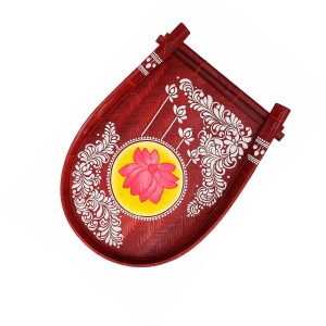 Handmade Bamboo Wedding Kulo for Bengali Boron & Khoi Dan | Traditional Hand-Painted Bamboo Kulo Tray for Wedding, Puja Decoration & Rituals | Eco-Friendly Handmade Bamboo Wedding Kulo for Bengali Boron & Khoi Dan | Traditional Hand-Painted Bamboo Kulo Tray for Wedding, Puja Decoration & Rituals | Eco-Friendly