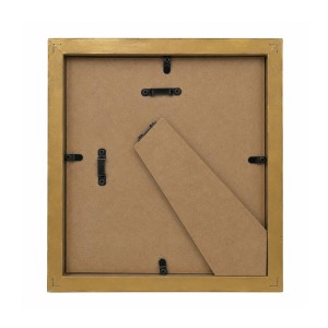 10x10 Empty Golden Photo Frame for Wall Decor | Decorative Picture Frame for Photos, Paintings & Religious Images | Classic Gold Finish | Home, Office & Gift Display