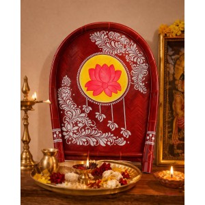 Handmade Bamboo Wedding Kulo for Bengali Boron & Khoi Dan | Traditional Hand-Painted Bamboo Kulo Tray for Wedding, Puja Decoration & Rituals | Eco-Friendly Handmade Bamboo Wedding Kulo for Bengali Boron & Khoi Dan | Traditional Hand-Painted Bamboo Kulo Tray for Wedding, Puja Decoration & Rituals | Eco-Friendly