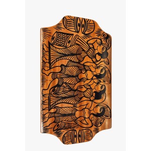 Handcrafted Wooden Serving Tray with Tribal Warli Art Design | Decorative Wooden Platter for Tea, Coffee & Snacks | Multipurpose Serving Tray for Kitchen, Dining & Home Décor | (Folk Culture Dance) Handcrafted Wooden Serving Tray with Tribal Warli Art Design | Decorative Wooden Platter for Tea, Coffee & Snacks | Multipurpose Serving Tray for Kitchen, Dining & Home Décor | (Folk Culture Dance)