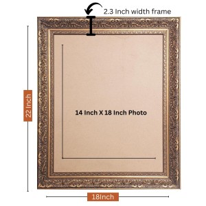 Vertical16X24 Inches Frame Big Photo Frame - 20x28 Inches For Home,Temple & Office Decoration (F10849)