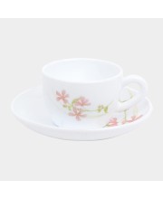 Hitech Sales 145 ml Opalware Cup & Saucer Set White | Microwave Safe Ceramic Cup | Ideal for Daily Use Hitech Sales 145 ml Opalware Cup & Saucer Set White | Microwave Safe Ceramic Cup | Ideal for Daily Use