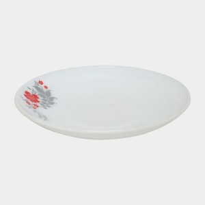 Hitech Sales 130 ml Opalware Cup & Saucer Set Red | Microwave Safe Ceramic Cup | Ideal for Daily Use