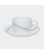 Hitech Sales 130 ml Opalware Cup & Saucer Set White | Microwave Safe Ceramic Cup | Ideal for Daily Use Hitech Sales 130 ml Opalware Cup & Saucer Set White | Microwave Safe Ceramic Cup | Ideal for Daily Use