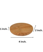 Stone Chandan Board for Rubbing Sandal Wood Stick -4 inch for Pooja pata, Tilak Havan [1 Board with 1 Stick]