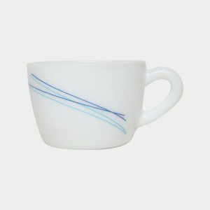 Hitech Sales 130 ml Opalware Cup & Saucer Set White | Microwave Safe Ceramic Cup | Ideal for Daily Use