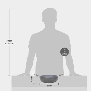 2 L Non-Stick Kadhai - (M1392)