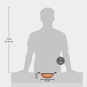 1 L Non-Stick Kadhai - (M1399)