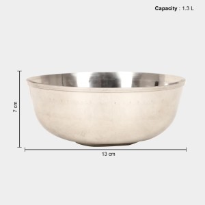 1.3 L Stainless Steel Serving Bowl, 1 8 X 7 cm (Pack of 1)