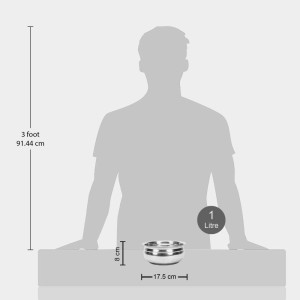 1 L Stainless Steel Handi (Induction Compatible) - (M1406)