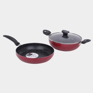 1 L Frypan, 1.5 L Kadhai Non-Stick Cook & Serveware - (M1413)