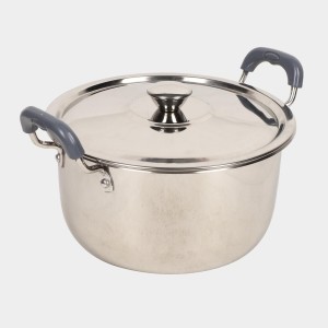 4.5 L Steel Cooking Pot 25 X 12.5 cm, 1Lid, 1Pot