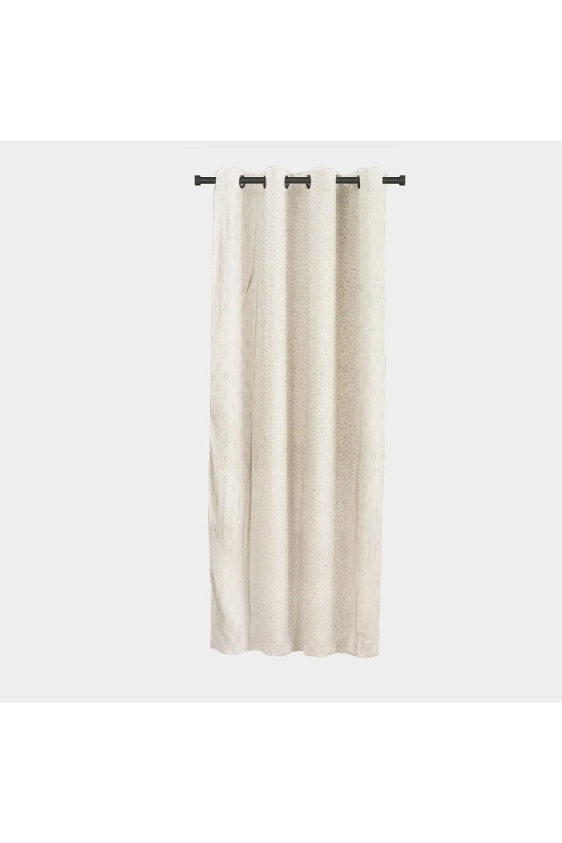 Home Beautiful 5 ft. Off White Polyester Curtain - (M2805)