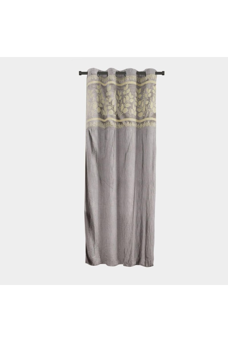 Home Beautiful 5 ft. Dark Grey Polyester Curtain - (M2773)