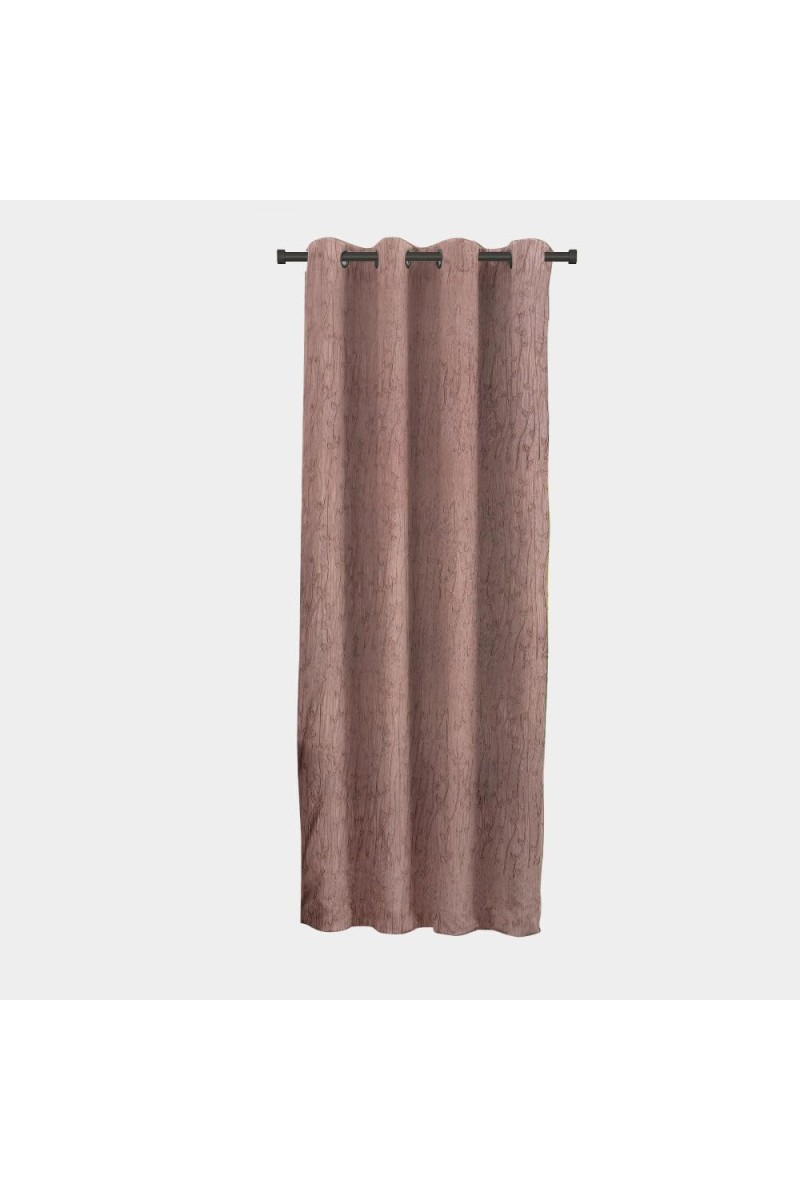 Home Beautiful 5 ft. Brown Polyester Curtain - (M2845)