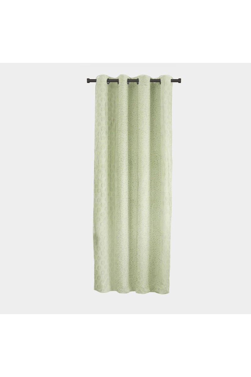 Home Beautiful 5 ft. Light Green Polyester Curtain - (M2821)
