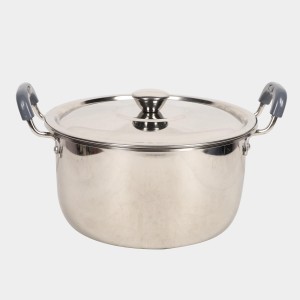4.5 L Steel Cooking Pot 25 X 12.5 cm, 1Lid, 1Pot