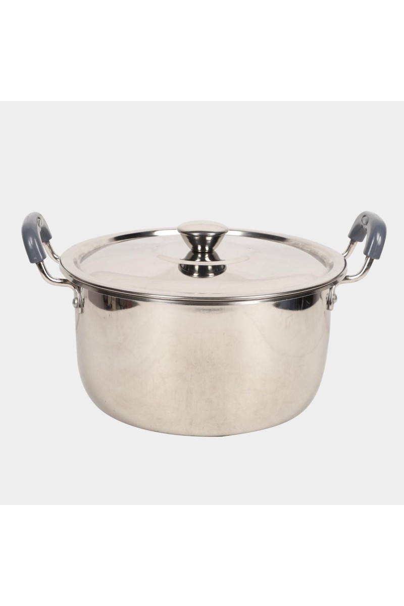 4.5 L Steel Cooking Pot 25 X 12.5 cm, 1Lid, 1Pot