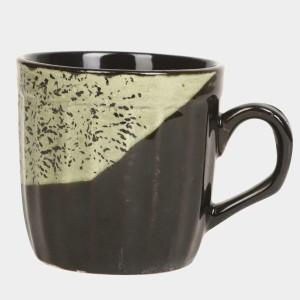 Hitech Sales 120 ml Stoneware Cup Set of 6 Black | Durable & Microwave Safe | Set for Tea/Coffee Elegant Design