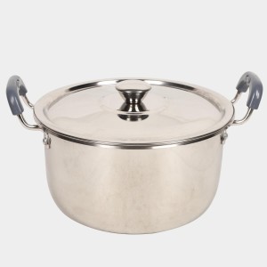 4.5 L Steel Cooking Pot 25 X 12.5 cm, 1Lid, 1Pot