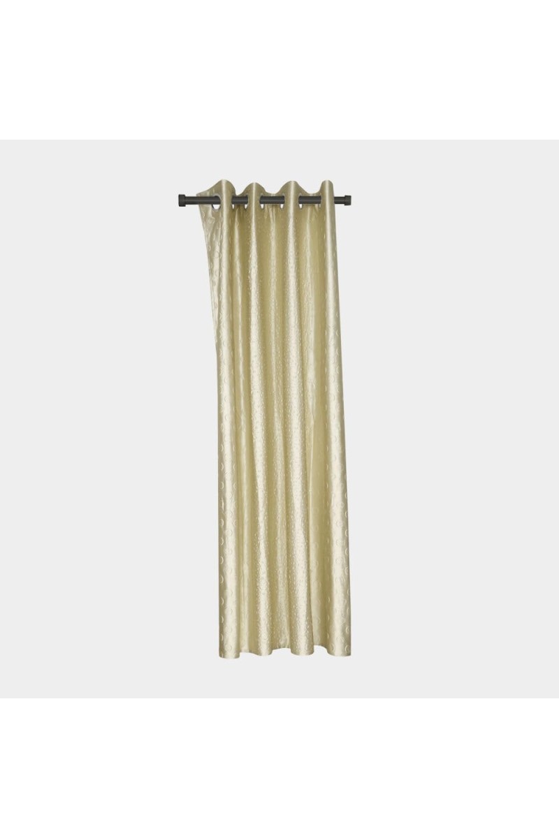Home Beautiful 5 ft. Beige Polyester Curtain - (M2818)