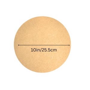 10 Inch Round MDF Board – 3mm Thick Unfinished Wood Circle for Crafts, Painting, Laser Cutting, Engraving & DIY Projects.